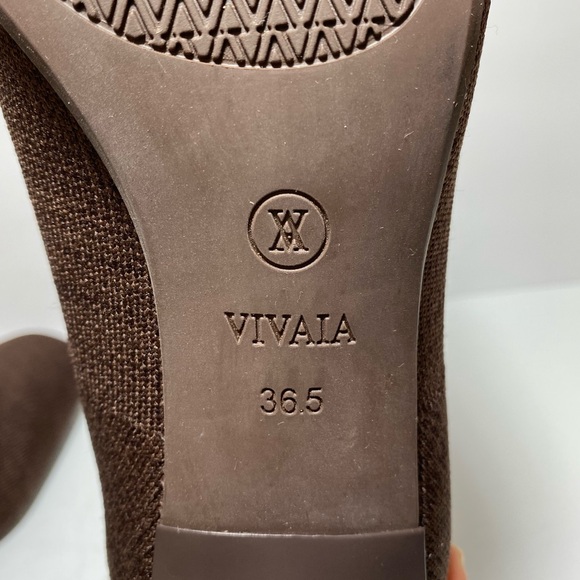 VIVAIA Regina Pro Square-Toe Water-Repellent Amanda Heeled Brown Boots Sz 36.5 - Picture 16 of 16